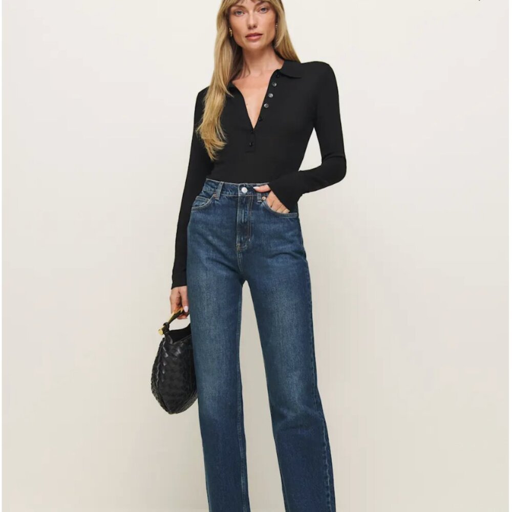 Reformation Wilder High Rise Wide Leg Jeans Size 30